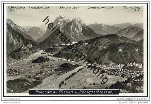Füssen - Panorama - Königsschlösser