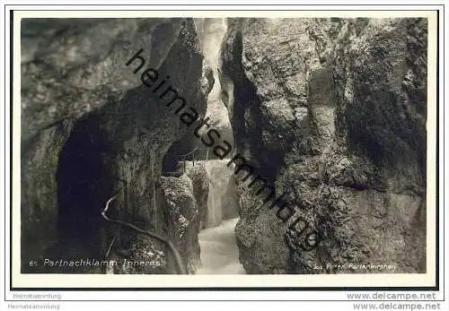 Partnachklamm - Inneres - Foto-AK