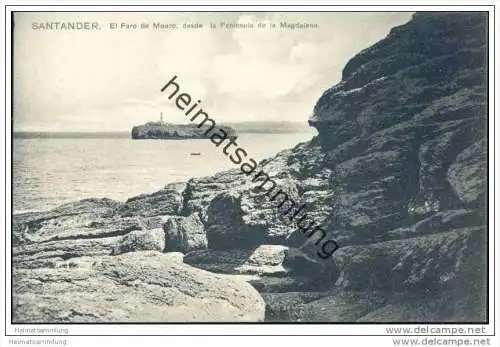 Santander - El Faro de Mouro desde - la Peninsula de la Magdalena - um 1910