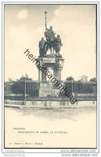Madrid - Monumento de Isabel la Católica - um 1910