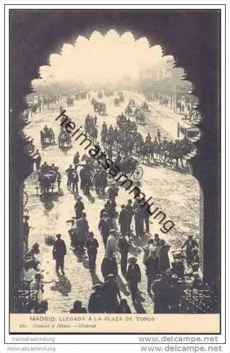Madrid - Llegada a la Plaza de Toros - um 1910