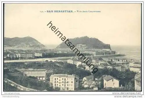 San Sebastian - Vista desde Concorronea - um 1910