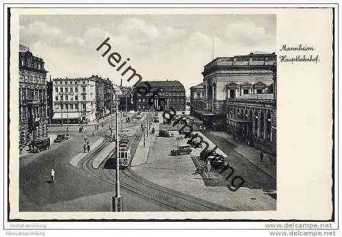 Mannheim - Bahnhof - Strassenbahn