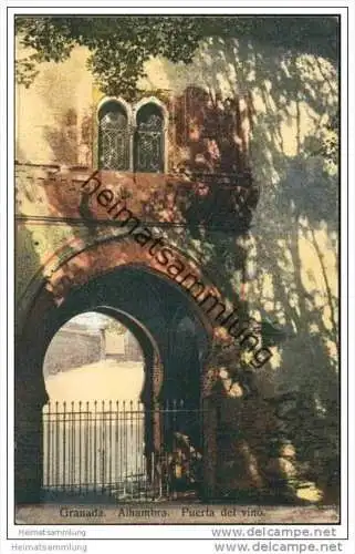 Granada - Alhambra - Puerta del vino 20er Jahre