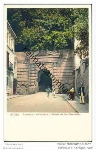 Granada - Alhambra - Puerta de las Granadas ca. 1900