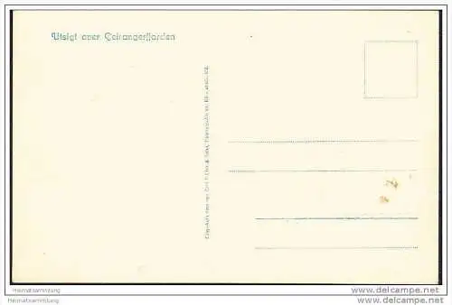 Utsigt over Geirangerfjorden - Foto-AK 30er Jahre