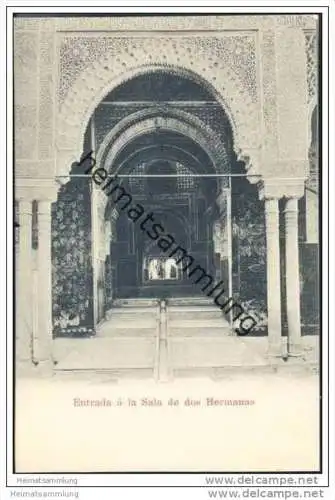 Granada - Entrada a la Sala de dos Hermanas ca. 1900