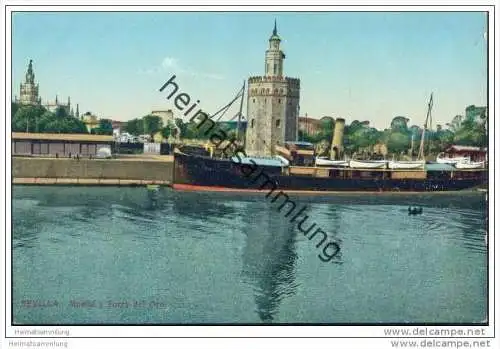 Sevilla - Muelle y Torre del Oro