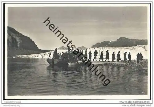 Svalbard - Spitzbergen - Tempelbay - Landungsplatz - Foto-AK 30er Jahre