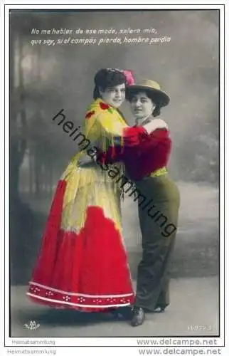 Espana - No me hables de ese modo..... Spanische Künstlerinnen - Foto-AK ca. 1910