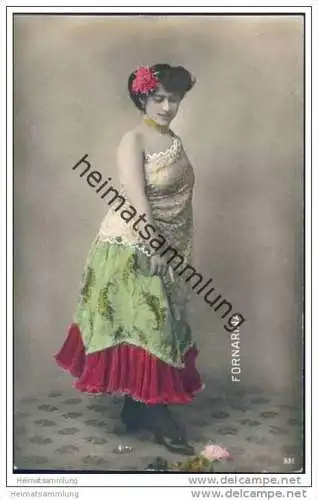 Espana - Fornarina - Spanische Künstlerin - Foto-AK handkoloriert ca. 1910