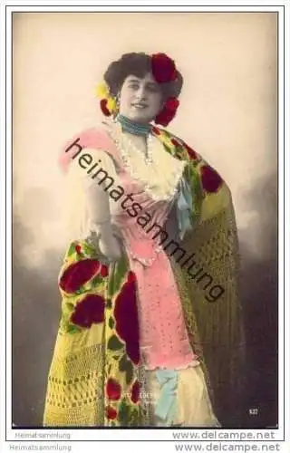 Espana - Cochita Ledesma - Reina de la Mi-Careme - Foto-AK handkoloriert ca. 1910
