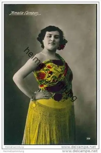 Espana - Amalia Campos - Spanische Künstlerin - Foto-AK handkoloriert ca. 1910