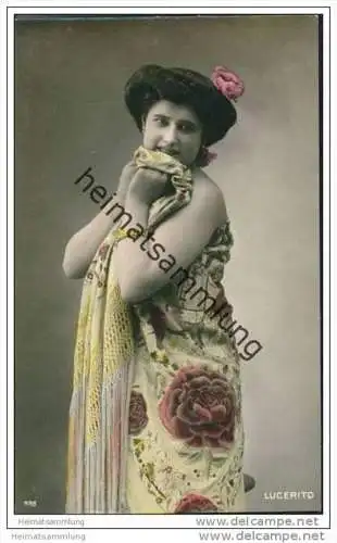 Espana - Lucerito - Spanische Künstlerin - Foto-AK handkoloriert ca. 1910