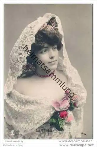 Espana - La Bombita - Spanische Künstlerin - Foto-AK handkoloriert ca. 1910
