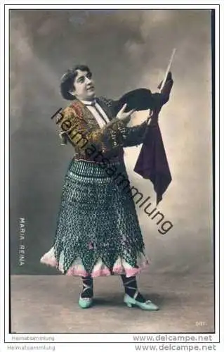 Espana - Maria Reina - Spanische Künstlerin - Foto-AK handkoloriert ca. 1910