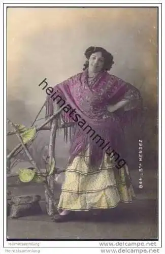 Espana - St. Mendez - Spanische Künstlerin - Foto-AK handkoloriert ca. 1910