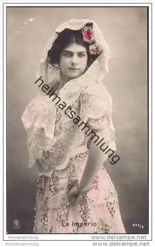 Espana - La Imperio - Spanische Künstlerin - Foto-AK handkoloriert ca. 1910