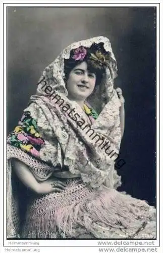 Espana - La Fornarina - Spanische Künstlerin - Foto-AK handkoloriert ca. 1910