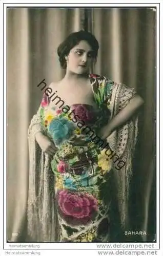 Espana - Sahara - Spanische Künstlerin - Foto-AK handkoloriert ca. 1910