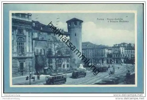 Torino - Piazza Castello e Palazzo Madama - Strassenbahn