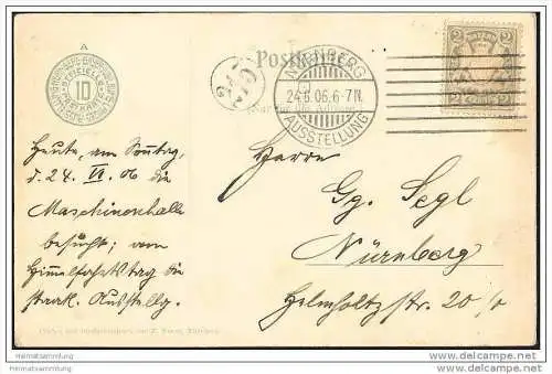 Nürnberg - Bayer. Jubiläums-Landesausstellung 1906 - Haupt-Industrie-Gebäude