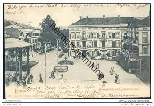 Bad Pyrmont - Brunnenplatz - Brunnenstrasse
