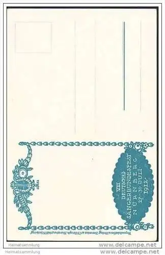 Nürnberg - VIII Deutsches Sängerbundesfest 1912 - Künstlerkarte Glass - Die Oper