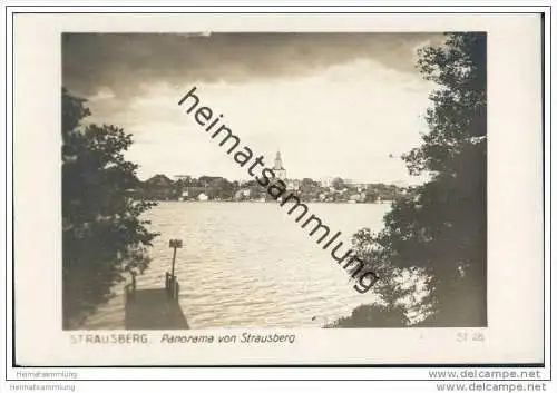Strausberg - Panorama von Strausberg - Foto-AK