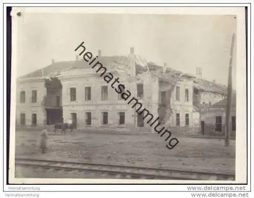Semendria (Smederevo) - Zerstörtes Haus - Foto-AK ca. 1915