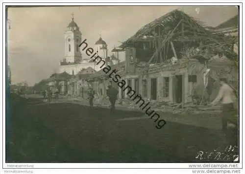 Semendria - (Smederevo) - Zerstörte Häuser - Kirche - Foto-AK ca. 1915