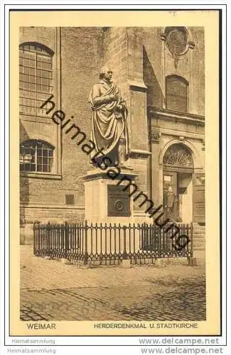 Weimar - Herderdenkmal - Stadtkirche