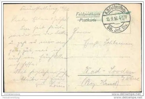 Nantillois - Kirche - Feldpost