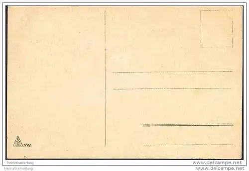 Handgemalt - Zwei Bäume mit Haus