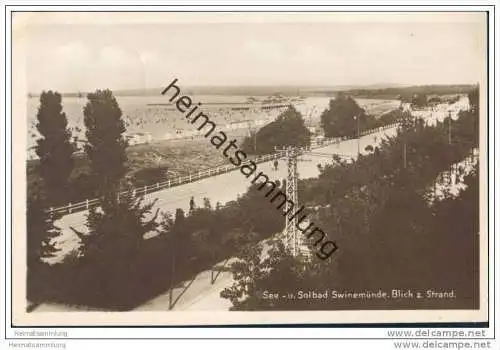 Swinemünde - Blick zum Strand