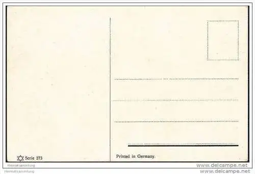 Jagd - Künstlerkarte - signiert Hugo Liermann 1909