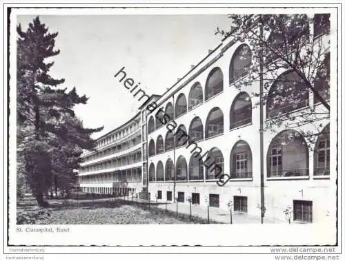 Basel - St. Claraspital - Foto-AK Grossformat