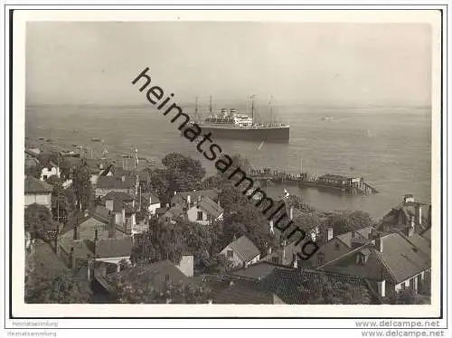 Blankenese - Blick auf die Elbe - Foto-AK Grossformat