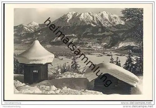 Oberstdorf - Pavillon beim Bergkristall - Foto-AK