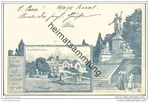 Basel - St. Jakob an der Birs - Litho signiert