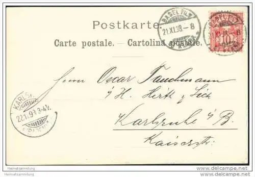 Basel - St. Jakob an der Birs - Litho signiert