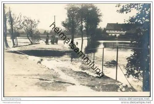 Ottendorf-Okrilla - Cunnersdorf bei Medingen - Dammbruch Juli 1918 - Foto-AK
