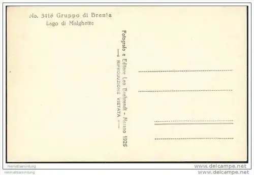 Gruppo di Brenta - Lago di Malghette