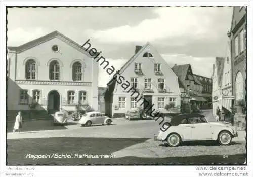 Kappeln - Angeln - Rathausmarkt  - Foto-AK