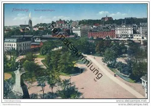 Flensburg - Bahnhofsanlagen - 1914 Bahnpost