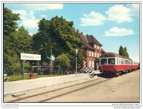 24217 Schönberg - Bahnhof - AK-Grossformat