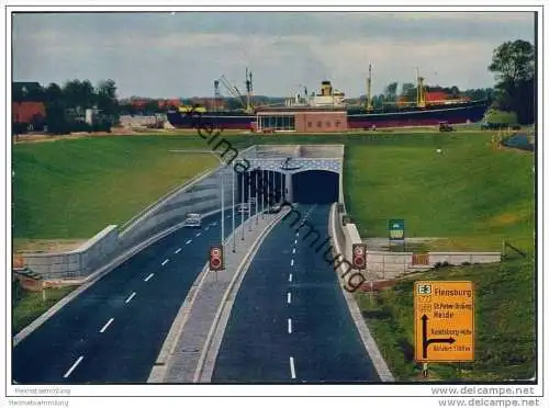 Rendsburg - Strassentunnel unter dem Nord-Ostsee-Kanal