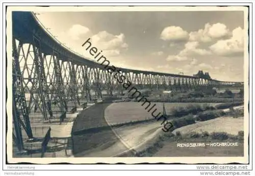 Rendsburg - Hochbrücke - Foto-AK