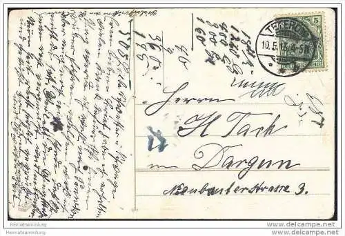 Fröhliche Pfingsten - Maikäfer - Prägedruck