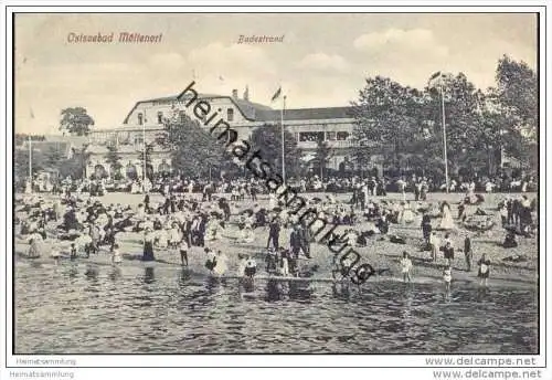 Ostseebad Möltenort - Badestrand - Strand-Hotel-Seeblick